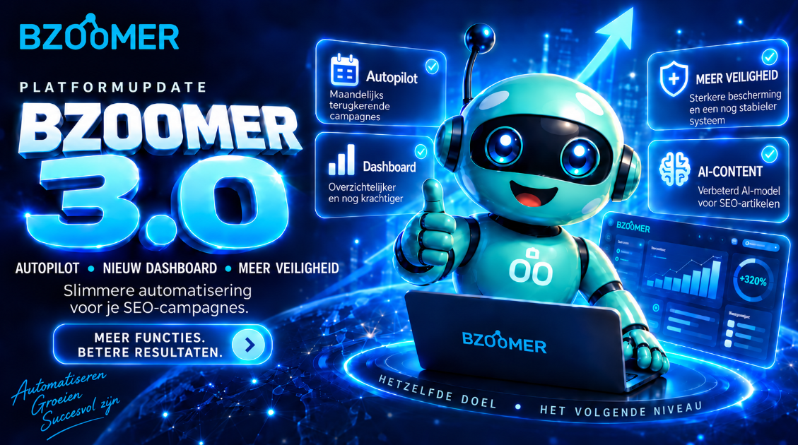 Bzoomer 3.0 is er: Autopilot, een nieuw dashboard en een grote platformupgrade